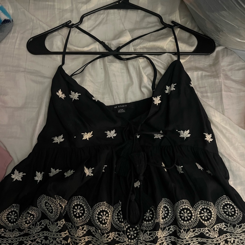 American eagle lace up front tank